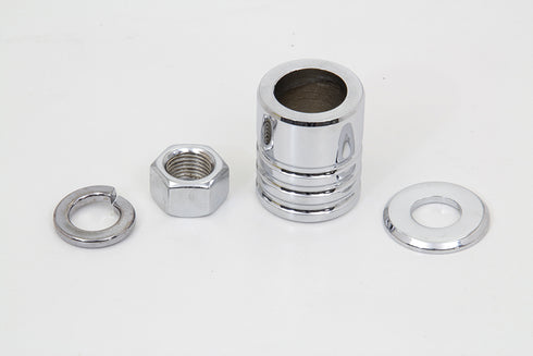 Colony Front Axle Spacer Kit Groove Style Chrome - 9994-4